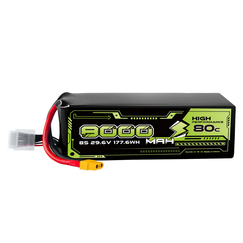 8000 mah 6S/8S 22.2V/29.6V 80C drone battery cell