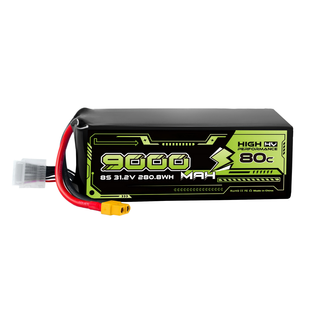 9000 mah 6S/8S 22.2V/23.4V/31.2V 80C drone battery cell