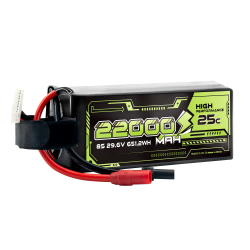 22000 mah 6S/8S 22.2V/22.8V/29.6V/30.4 25C drone battery cell